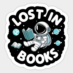 Lost In Books New Designed Premium Sticker